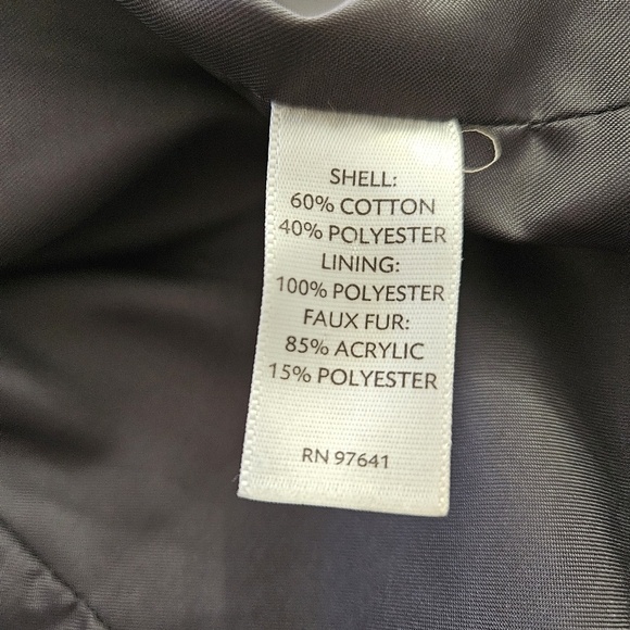 J. Jill Gray Faux Fur Trim Button-Down Vest Women's Large, Pockets - Picture 8 of 9